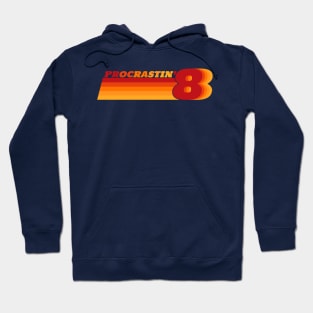 Procrastin' 8 Retro Procrastinator Stripes Hoodie